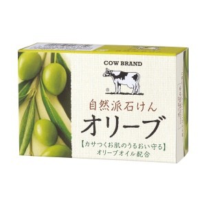 Японское натуральное увлажняющее мыло с оливковым маслом Cow Brand, 100 г, Япония